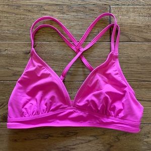 Athleta Pink Bikini Top, XS EUC